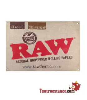 Cartel de tela cañamo Raw