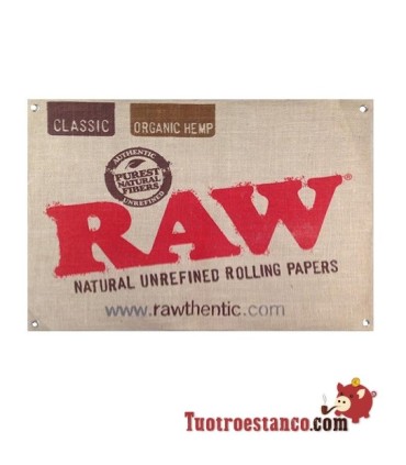 Cartel de tela cañamo Raw