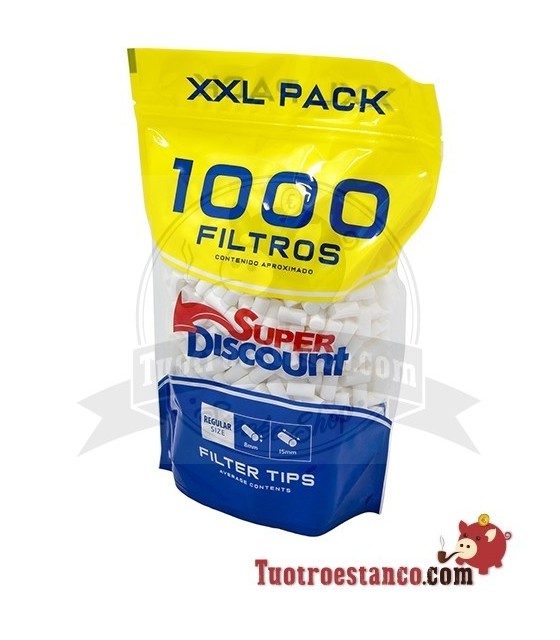 Filtros SUPERDISCOUNT Slim 6 mm 1000 unidades - La Esquina