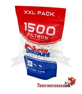Filtros SuperDiscount Slim 6 mm Bolsa XL 1500 filtros