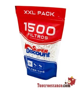 Filtros SuperDiscount Slim 6 mm Bolsa XL 1500 filtros