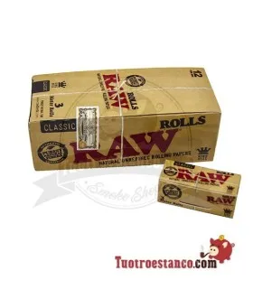 Papier Raw-Rolle King-Size-bett (3 m) - 12 hefte