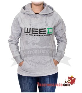 Weed Worker Open Sweatshirt Meisjes maat S