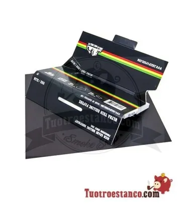 Ziggi King Size Black Rasta Paper + Tips