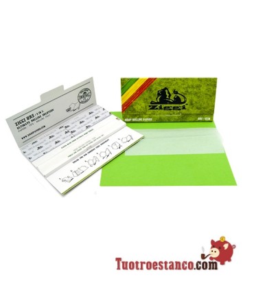 110mm King Size Green Ziggi Paper + Tips