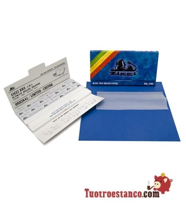 Ziggi King Size Dunkelblaues Papier 110 mm + Spitzen