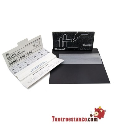 Ziggi King Size Schwarzes Papier 110 mm + Spitzen