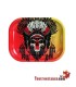Bandeja Metal Roots Skull 18 x14 cm