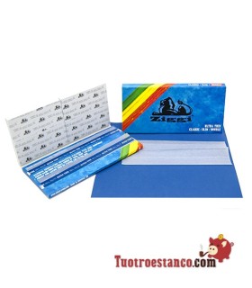 Papel Ziggi Ultra Slim KS Pack Doble Ventana Blue + Tips