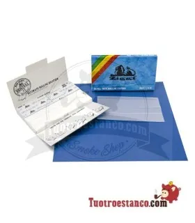 Ziggi Ultra Slim 1 1/4 blaues Papier + Spitzen