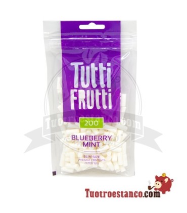Tutti Frutti Blueberry & Mint 6mm Filtres 200 filtres