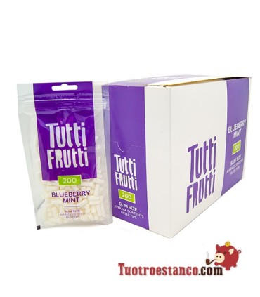 Tutti Frutti Mirtilo & Filtros de Hortelã 6 mm - 20 sacos de 200 filtros