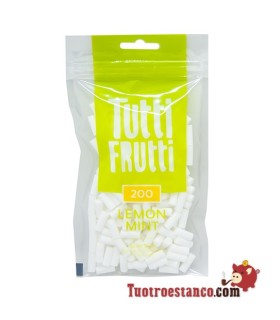 Filtros Tutti Frutti Limón y Menta 6 mm 200 unidades