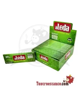 Papier vert transparent Narrow Aleda de 110 mm. 20 brochures de 40 feuilles chacune.
