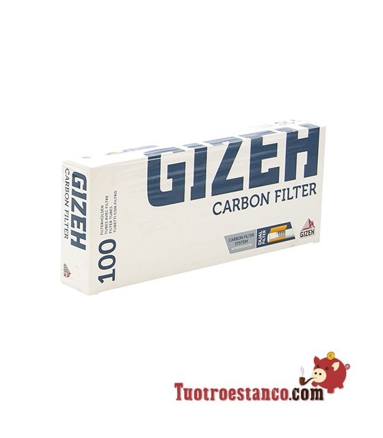 Tubes Gizeh Charcoal 1 box of 100 units
