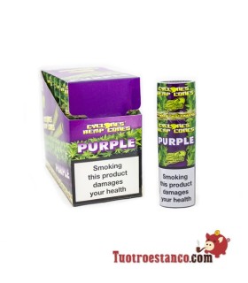 Papel Cono Cyclone de cañamo 2u Purple - 12 blisters