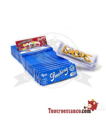 Confezione 25 Smoking Blu + Crazy Machine 70mm