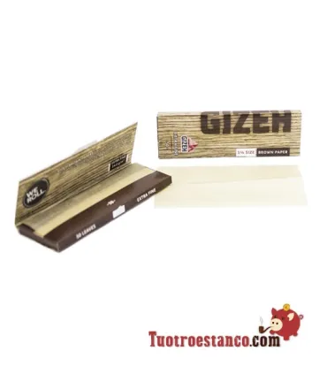 78mm Gizeh Brown Paper 1 1/4