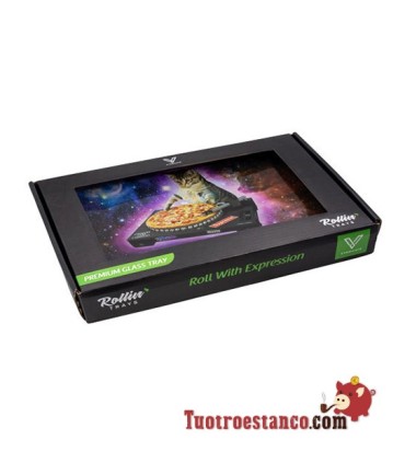 Bandeja Cristal Dj Cat 26x16 cm