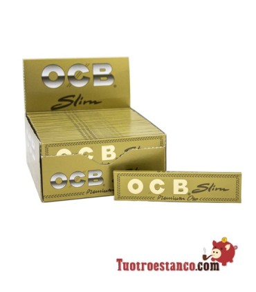 Papel OCB Slim ORO de 109 mm - 50 libritos