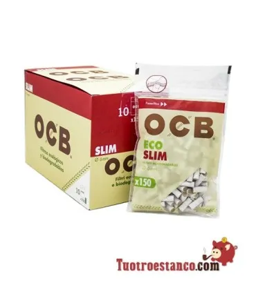 Filtri OCB organici 6mm - 10 sacchi da 150 filtri