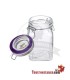 Pequeno frasco de vidro hermético e suculento 80 ml