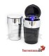 Silver and Black LED Car Ashtray