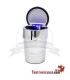 Silberner und schwarzer LED-Auto-Aschenbecher