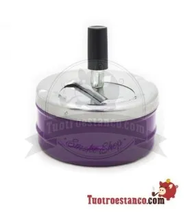Push Colorfull Ashtray Violet Color.
