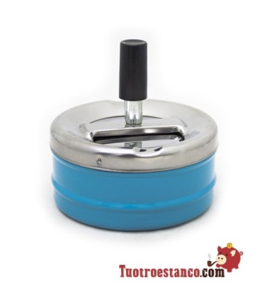 Posacenere Push Colorfull in colore blu.