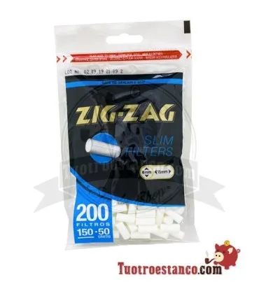Filtres ZigZag 6 mm 1 sac de 200 filtres