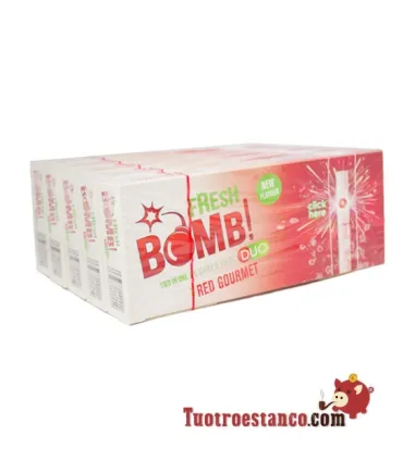Tubos Fresh Bomb! Erdbeere – 5 Kisten mit je 100 Einheiten