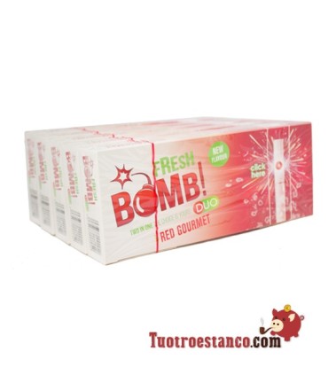 Tubos Fresh Bomb! Fresa- 5 cajitas de 100 unidades