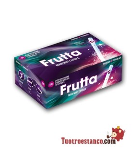 Tubos FRUTTA -Mora y Menta- con cápsula 1 cajita de 100 unidades