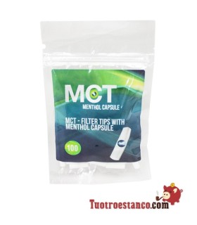 MCT Menthol Capsule Filter Tips Bag 100 Filters Smoke-King