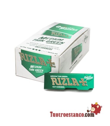 Papier Rizla + Vert 70 mm - 50 livrets