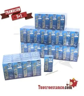 5,7 mm Ultra Slim rizla Filter AKTION 5 Koffer + 1 gratis - 120 Schachteln mit 120 Filtern