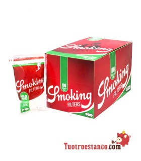 Filtros Smoking Largos de 8 mm, 25 bolsitas de 100 filtros