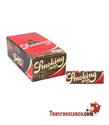 Cartine Smoking Brown Senza Cloro Sigarette Corte Singole Da 50 LIBRETTI