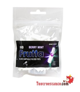 FRUTTA -Berry Mint- filtri da 6 mm con capsula 100 unità