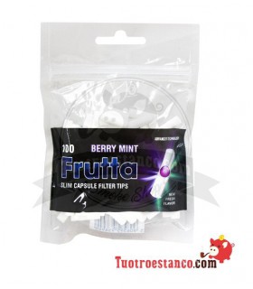 Filtros FRUTTA -Berry Mint- 6mm con capsula 100 unidades