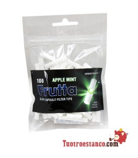 FRUTTA Filtri -Apple Mint- 6mm con capsula 100 unità