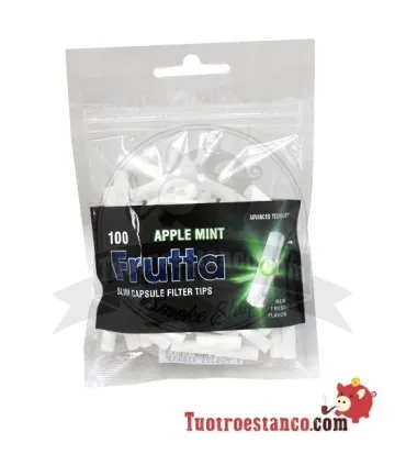 FRUTTA Filters - Mint Apple - 6mm with capsule 100 units