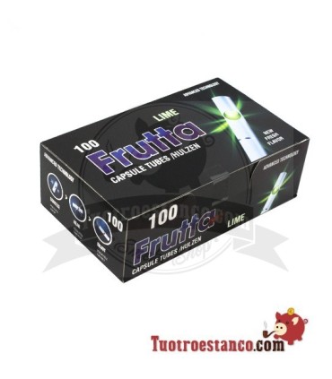 Tubes FRUTTA -LIMA- avec capsule 1 boîte de 100 unités