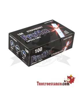 FRUTTA Tubes -Strawberry- with capsule 1 box of 100 units