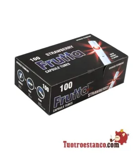 FRUTTA Tubes -Strawberry- with capsule 1 box of 100 units
