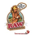 Raw Mädchen Bikini Aufkleber