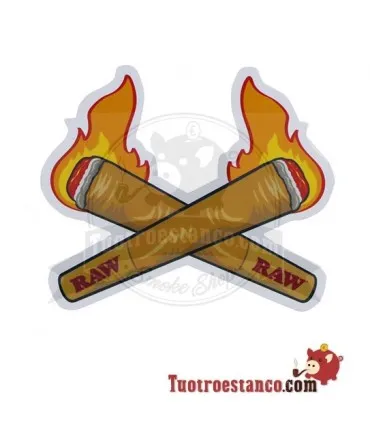 Raw Fire 2 Kegelkreuzaufkleber