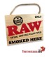 Schild aus Holz, Raw-30.5x22.5 cm