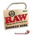 Cartel RAW de Madera de 30,5 cm x 22,5 cm